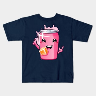 Soft drink cute T-Shirt cute giril Kids T-Shirt